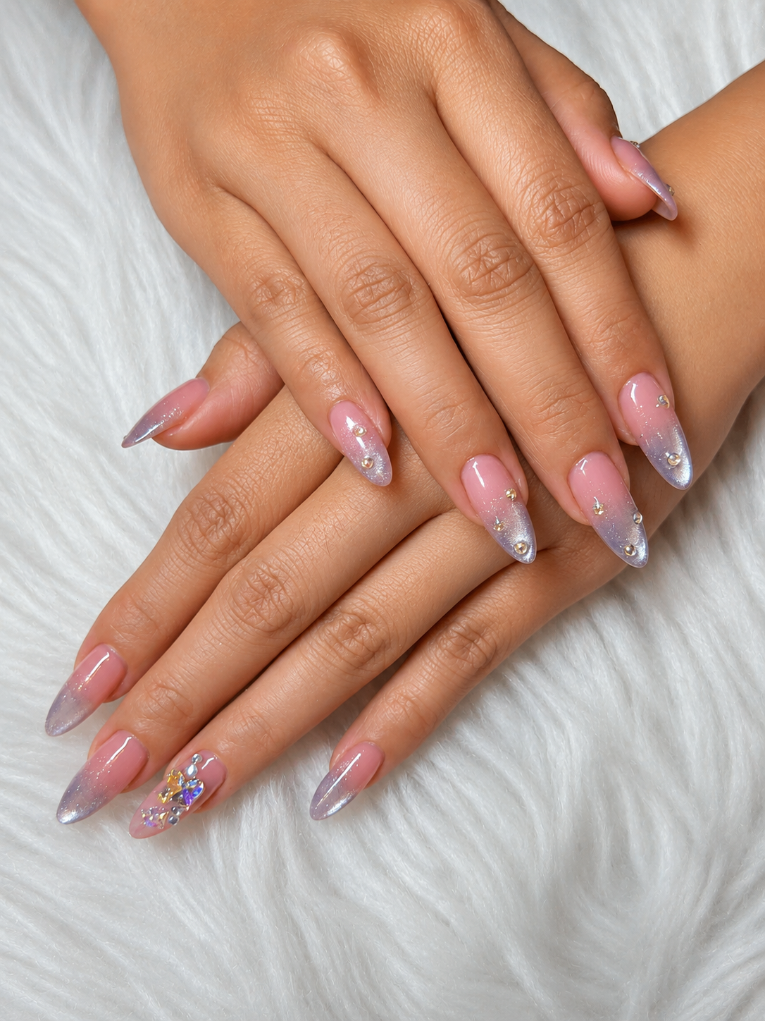 Pink nail set by Lavish Lacquer