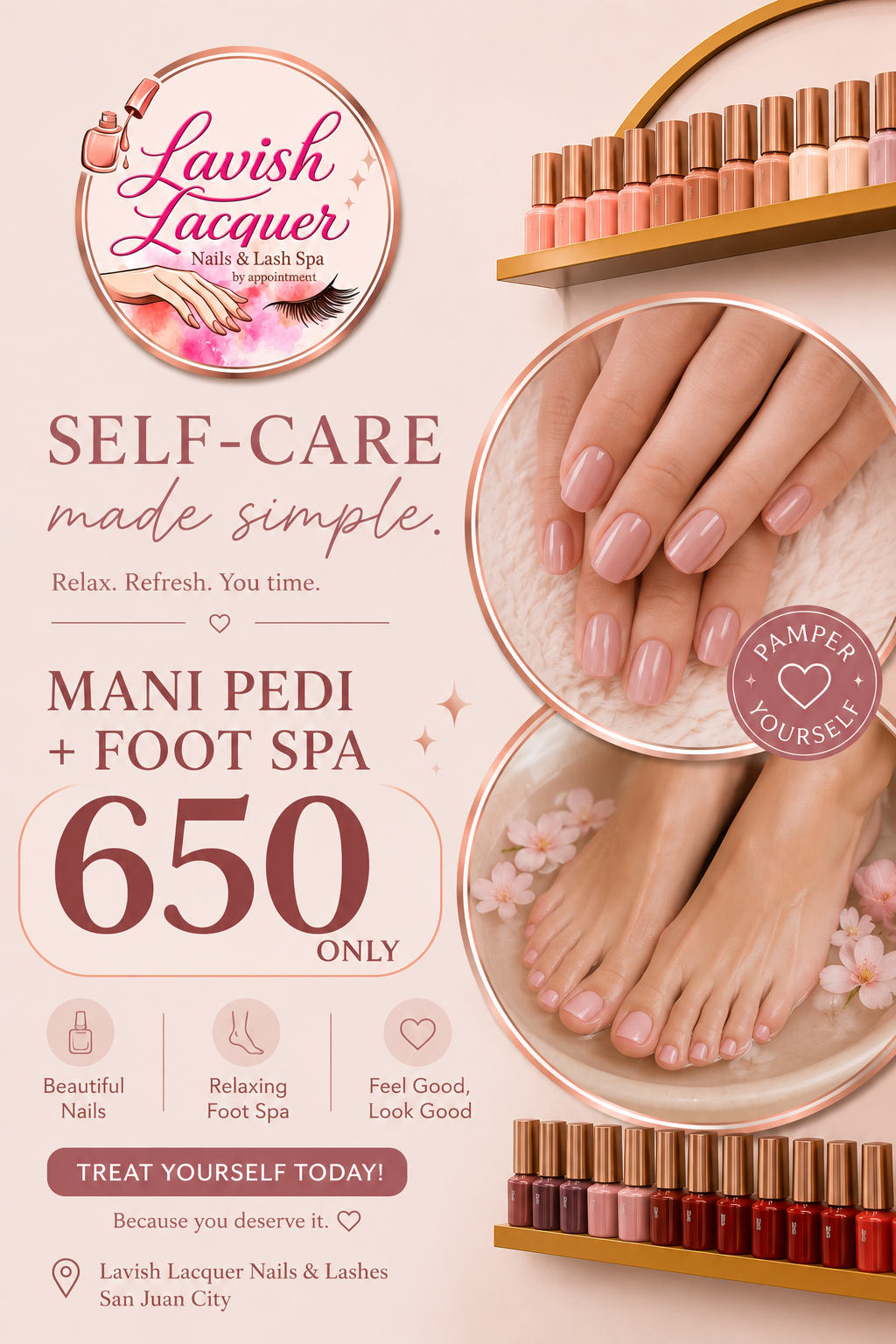 Mani Pedi and Foot Spa offer